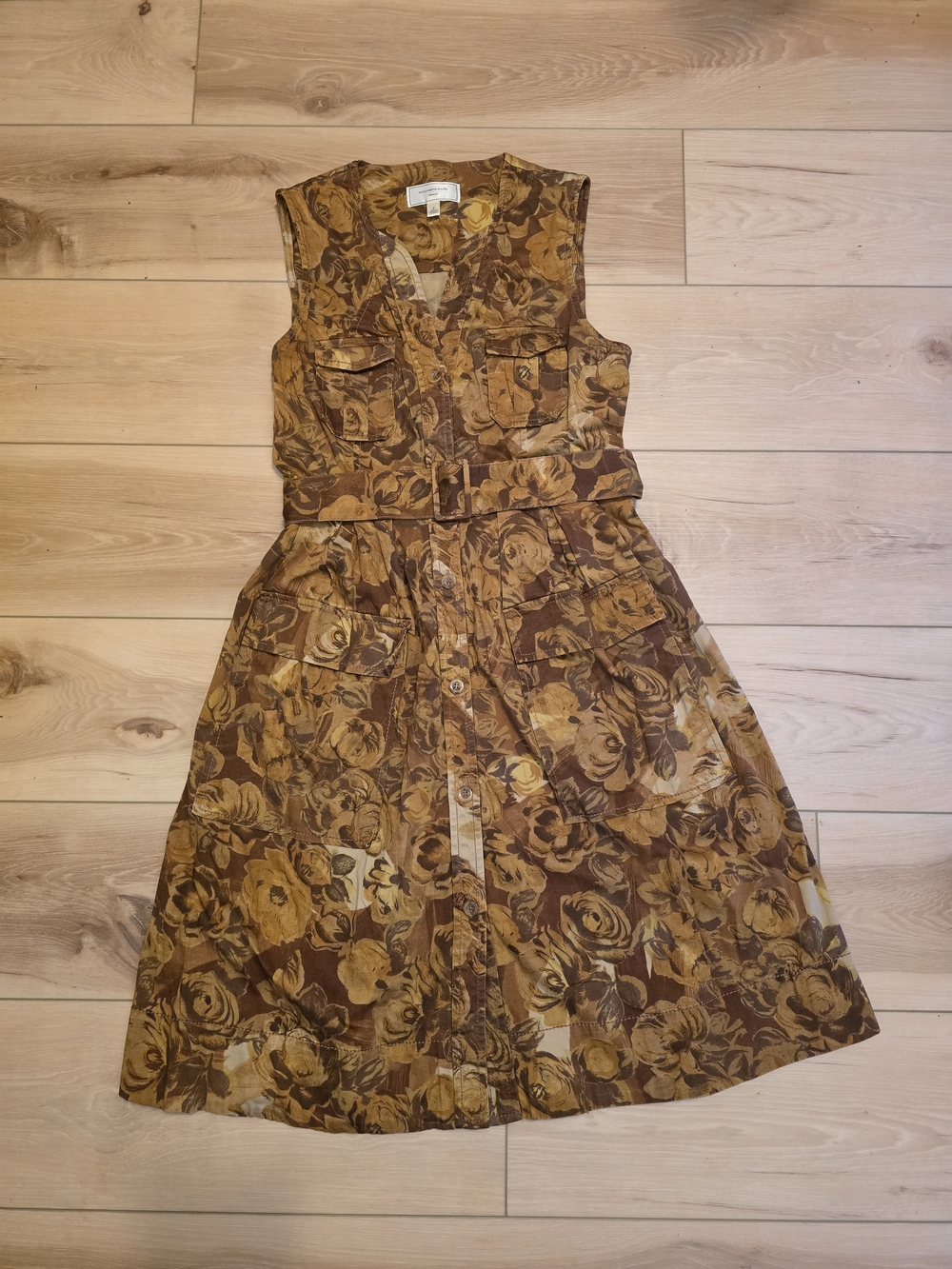 Anthropologie Moulinette Soeurs "Brassica" Floral Safari Printed Dress